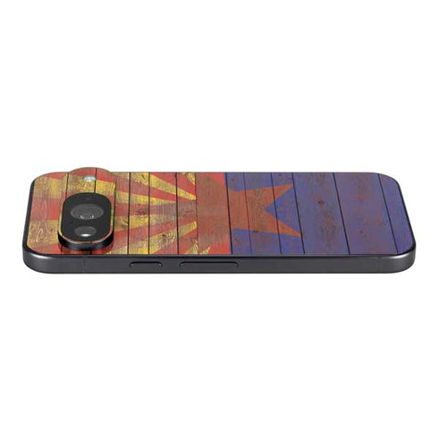 Arizona Flag Dark Wood Google Pixel 9 Skin